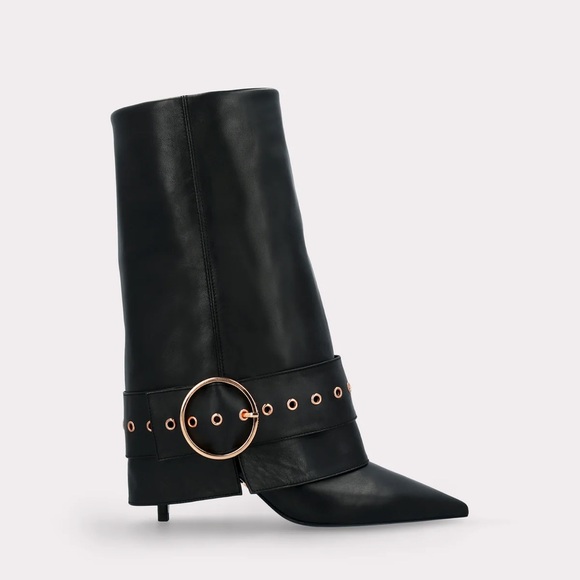 Ingiliz Mia 06 Black Smooth Leather Boots - Picture 3 of 10